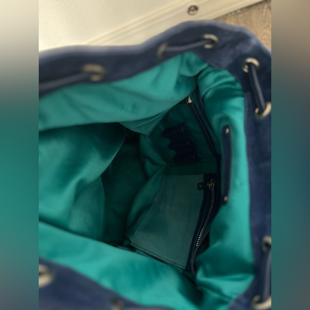 Robert Graham Suede Blue Rucksack - Picture 10 of 13